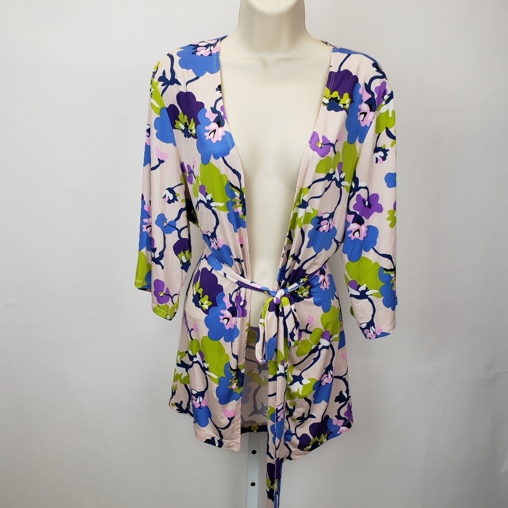 Disney Alice Looking Glass Cardigan Blouse Women Size S Wrap Tunic Nikki Poulos